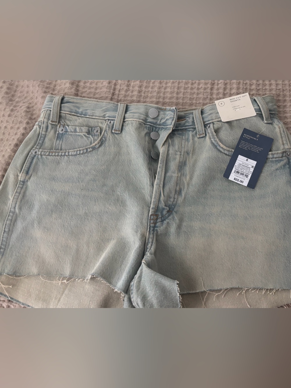 Target Light Wash High-Rise Denim Shorts